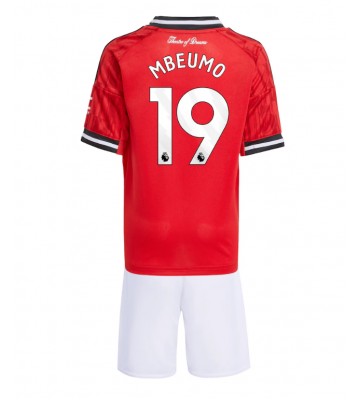 Manchester United Bryan Mbeumo #19 Hemmatröja Barn 2025-26 Kortärmad (+ Korta byxor)